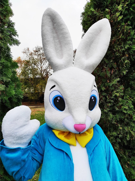 Easter Bunny Love Mascot Costume, Adult Mascot Costume, Party Mascot Costume, Event Mascot Costume, Birthday Party Costume, Luxury Mascot Costume